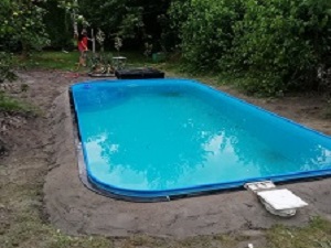 Výkop pro bazén